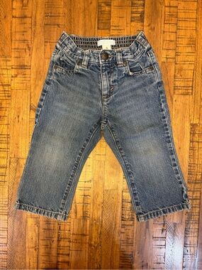 Old Navy Kids Straight Leg Elastic-Waist Denim Jeans - Medium Blue
